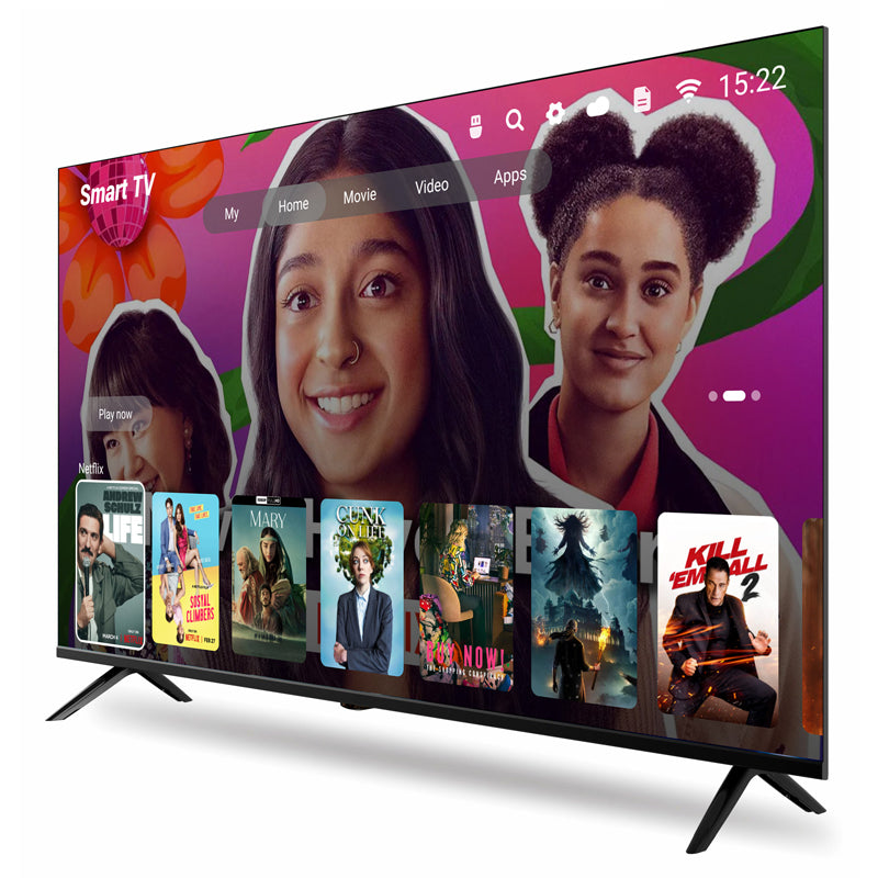 50-inch 4K UHD, HDR10, Bluetooth, Dolby Audio, Dolby Vision, with DVB-T2 and DVB-S2 support