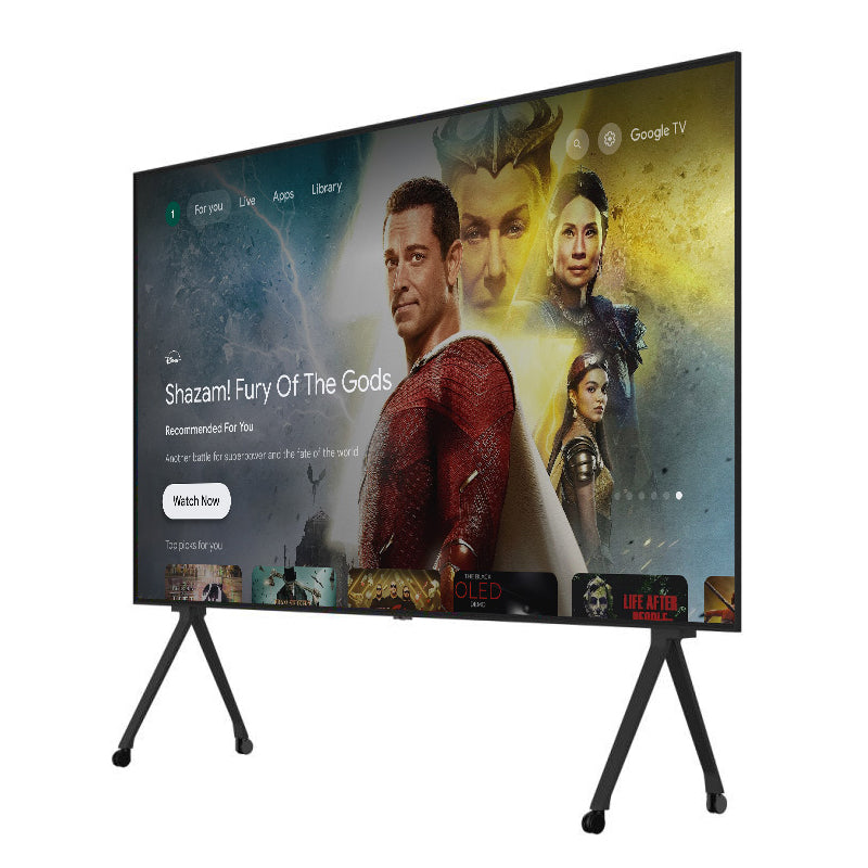 110-inch 4K UHD, HDR10, Bluetooth, Dolby Audio, Dolby Vision, with DVB-T2 and DVB-S2 support.
