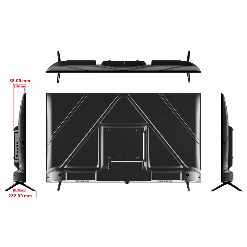 50-inch 4K UHD, HDR10, Bluetooth, Dolby Audio, Dolby Vision, with DVB-T2 and DVB-S2 support