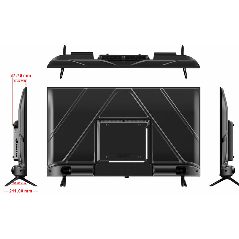 43-inch 4K UHD, HDR10, Bluetooth, Dolby Audio, Dolby Vision, with DVB-T2 and DVB-S2 support